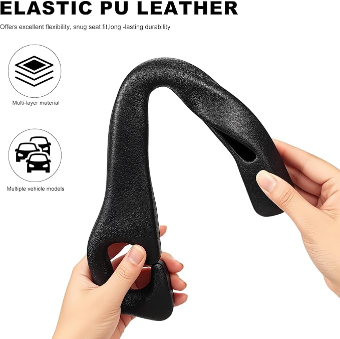 Car Seat Gap Filler 2 Pack,No Drop Seat Guard,Drop Seat Gap fillers Between Seat and Console Stop Things from Dropping (Black)