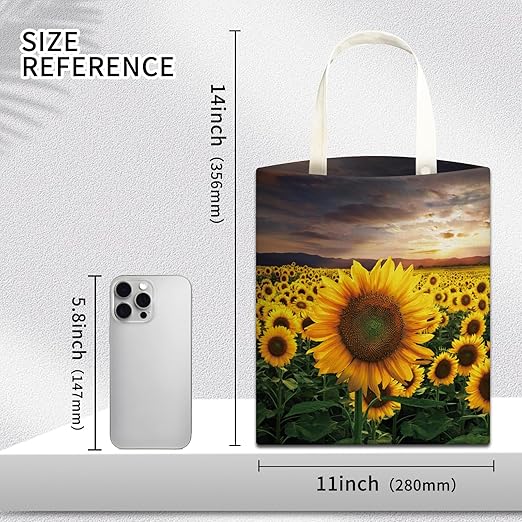 AUEKLLW Car Trash Can, Hanging Garbage Bin for Men and Women, Cute Car Organizer and Storage Bag, Canvas Vehicle Trash Can Bag Easy-to-Install Luxuious Sunflowers