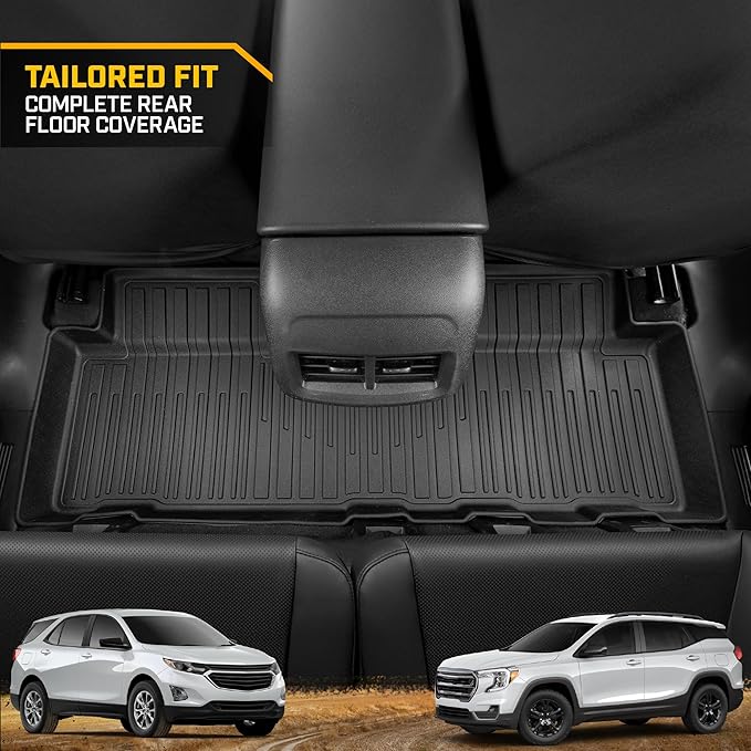 CAT® JustFit™ 3D Custom Fit Floor Mats, Chevy Equinox GMC Terrain 2019 2020 2021 2022 2023 2024, Heavy Duty Car Floor Liner Protection Laser Measured, Chevy Equinox Accessories for GMC Terrain