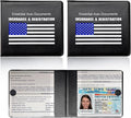 Ziciner Car Registration Insurance Holder, 2Pack Essential Auto Card Document Glove Box Organizer with Touch Fastener, Vehicle Interior Accessories Perfect for Most Car, Truck, SUV (Black/Blue Flag)