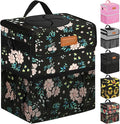ELONGRIVER Car Trash Can Bin for Back Seat Leak Proof, Cute Car Trash Bag Hanging, Vehicle Trash Can for SUV Truck Van, Automotive Garbage Cans Front Seat Colorful Floral