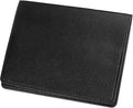 HARFINGTON Car Registration and Insurance Holder 5.51" x 4.13" PU Leather Vehicle Glove Box Organizer Storage Accessories Men Women Car ID Holder for License ID Card Bank Card, Black