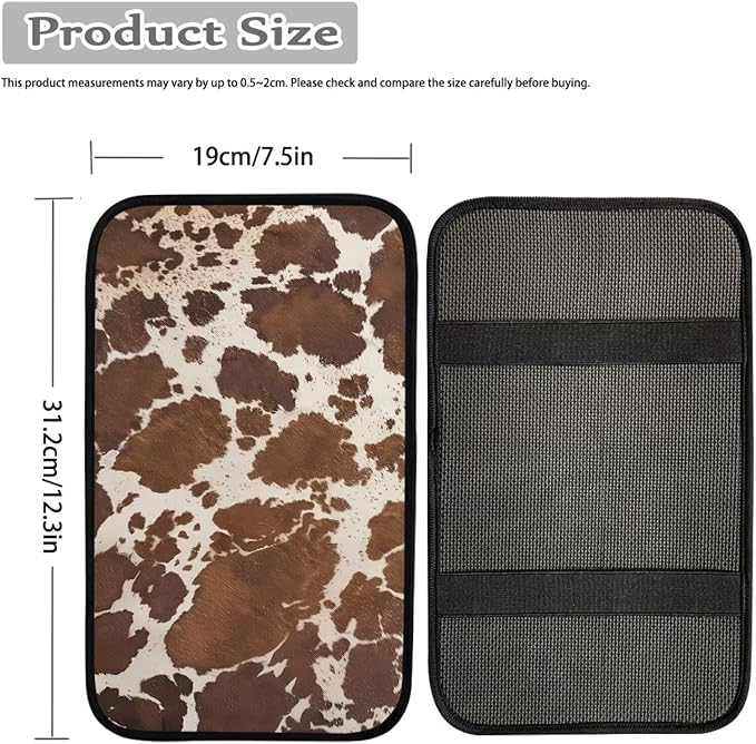 Biyejit Car Center Console Armrest Cushion Cover Pad Car Interior Decor Accessories Universal Fit for Sedan, Truck, SUV