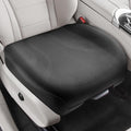 CAPITAUTO 1 Piece Seat Covers Front PU Leather Car Seat Covers, Universal Bottom Seat Covers for Cars,Full Wrapping Edge Fits 95% of car (Black)