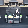 Hanging Car Trunk Organizer and Storage, Premium Faux Leather Large Capacity Storage Accessories, Backseat Car Organizer for SUV/MPV/Truck (1, Black)