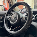 PINCTROT Race Grip Steering Wheel Cover, Anti Slip Silicone Perforated Design with Soft Touch Padding, Enhanced Grip for Sporty Driving,Universal 14.5-15 Inch (Racing Black)