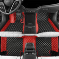 Luxury car Floor mats are for 99% of Vehicle Models,All Weather car Floor mats Provide Comprehensive Protection for Vehicles,Floor mats for car Personalized Customization! (Black-red)
