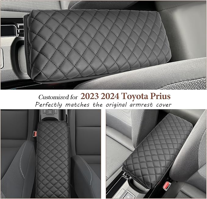 SKTU for 2023 2024 2025 2026 Toyota Prius Accessories Center Console Cover for 2023 2024 2025 2026 Toyota Prius Armrest Cover Prius Limited Accessories 2023-2026 Prius Center Console Cushion (Thicken)