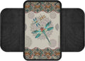 Dragonfly and Boho Mandala Print Car Center Console Cover Wear-Resistan Car Armrest Cover Cushion Lightweight Car Armrest Seat Box Cover Cushion Car Decoration Accessories