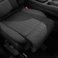 Car Seat Extender Leg Extender Support Cushion for Driver Seats Office Chair, Leather Auto Bottom Seat Protector Cover with Leg Extender, Car Seat Cushion Legs Rest Pads, Black