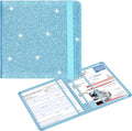 Wisdompro Small Car Registration and Insurance Documents Holder - Premium PU Leather Vehicle Glove Box Paperwork Wallet Case Organizer for ID, Driver's License, Key Contact Information Cards