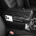 Center Console Cover Fit for CR-V: Scratch and Wear Resistant Console Cover Leather with 2 Storage Bags -Upgraded Armrest Coverfor Car,Anti-Scratch Auto Armrest Pad Accessory （Black