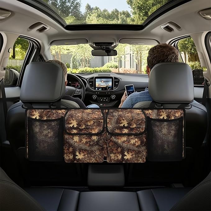 Tree Branch Trunk Organizer for Car Large Capacity Car Organizer, Foldable Trunk organizer for SUVs & Sedans, Space Saving Car Organization for Car Accessories, Tools, Sundries