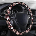 Steering Wheel Covers for Car, Truck, and SUV, Cute Non-Slip Breathable Elastic Steering Wheel, Car Accessories, Universal 15 Inch Leather Cover for Men Women Butterfly Hearts