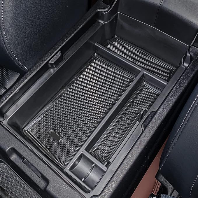 Neepiar 2PCS Center Console Organizer Tray and Armrest Storage Box Compatible with 2026 2025 2024 2023 Honda CRV Accessories Insert Secondary Storage Box with ABS Material