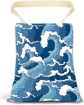 ANKVRP Car Garbage Can, Hanging Car Trash Can Bag for Back Seat Organizer, Cute Blue Sea