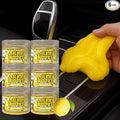 Slime Buddies Car Cleaning Gel Putty - 6 Pack Lemon Scented Interior Detailing Tool for Cup Holder, Air Vent & Keyboard - Reusable Auto Detailing Accessories - Dust Remover Goop - Gifts for Men Women