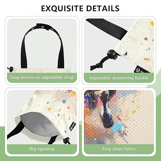 ALAZA Hanging Car Trash Bags Garbage Bag Trash Can for Back Seat Small Riding Equestrian 1 Washable Storage Bag Retractable 2 Pack
