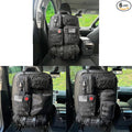 MEAUTELE 8 Pack Tactical Molle Car Seat Back Organizer Vehicle Panel with 7 Detachable Molle Pouch for Car Truck Ford Jeep Vehicle Automotive Organizer For Man Combined On Demand (7 Pouches)