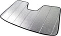 Custom Fit Car Sun Shade Windshield | Sun Visor | Car Window Shades | Fold Up Front Sunshade Visor | Compatible with Audi A4 S4 RS4 2017-2020 | CFS-010-S | Silver & Grey 1-pc Set