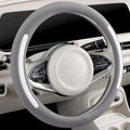 Steering Wheel Cover, Universal 15 inch, Faux Leather Steering Wheel Protector, Anti-Slip, Breathable & Heating-Compatible for Cars Trucks SUVs Vans