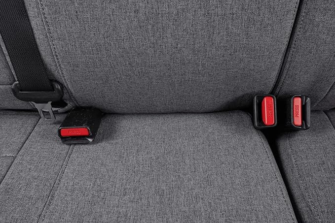 coverdream Tacoma Seat Covers Custom Fit for 2016-2023 Toyota Tacoma Access/Xtra Cab SR SR5,Fully Covered Breathable Polyester Truck Seat Protector-Full Set(Gray)