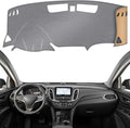 KEYOOG Dashboard Cover Dash Mat Fit for Chevy Equinox 2024-2018 (Without HUD Models),Car Dash Board Mat Anti-Glare Carpet,Non-Slip Pad Sunshield Protector (Grey)