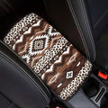 Tribal Aztec Center Console Cover Easy to Install Car Armrest Cushion Protector Protect from Pet Claws Soft Universal Fit for Vehicles,Cars,Suvs,Vans,Sedans