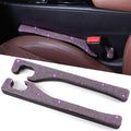 Briwill Purple Car Seat Gap Filler, Set of 2 Handmade Crystal Rhinestone Diamond Purple Gap Filler for Car SUV Truck Purple Bling Car Accessories for Women(Purple)