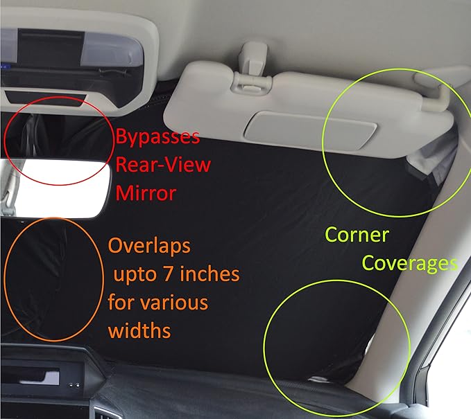 Patented Automotive Windshield Sunshades for Car Windshield Foldable Sun Shade fits Truck SUV Front Window Shield Blocker Visor Protector Cover for Interior Accessories for Heat