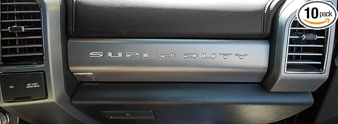 TufSkinz Super Duty Glove Box Letter Inserts - Compatible with 2017-2022 Super Duty