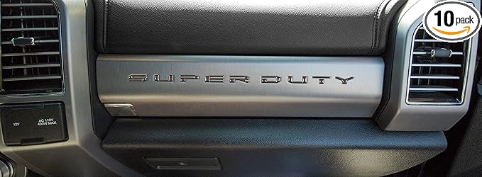 TufSkinz Super Duty Glove Box Letter Inserts - Compatible with 2017-2022 Super Duty