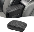 KBH Center Console Armrest Cover for Jeep Compass 2017 2018 2019 2020 2021, Middle Console Lid Covering, Arm Rest Cushion Pad, Vinyl Leather Interior Accessories, Black