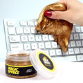 Magic Spruce Car Cleaning Gel Kit with Non Sticky Luxury Gold Car Cleaning Putty Reusable Universal Detailing Kit, Rose Scented Laptop Keyboard Cleaning Gel in Containers