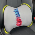 Lumbar Support Pillow for Car, Memory Foam Lumbar Pillow for Lower Back Pain Relief - Back Cushion for Driving, Chair Support for Car-Office Chair, Wheelchair - Matte Gray
