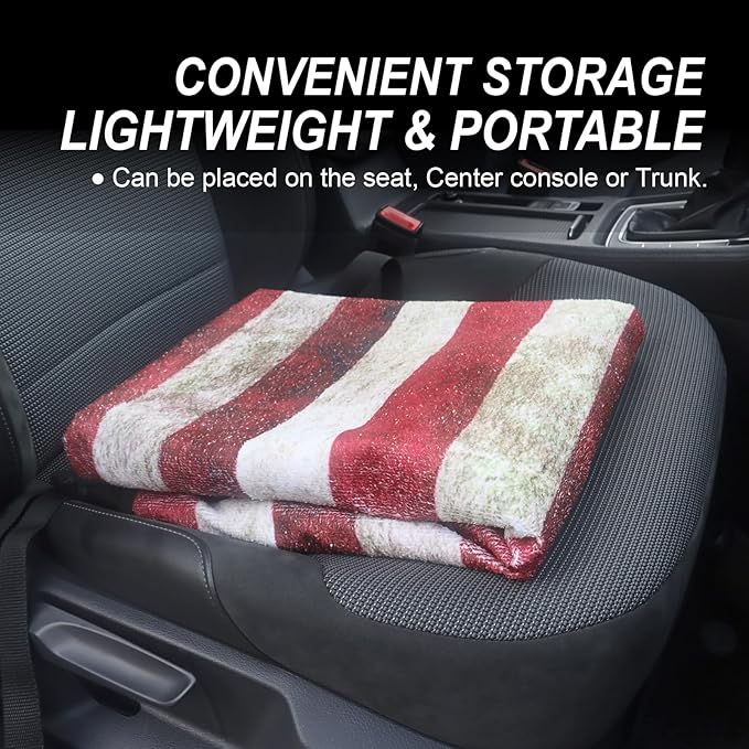 nbnhxnff Sweat Towel Car Seat Cover Protector Rear Seats for Gym Workout, Running, Swimming, Beach and Hiking, Waterproof Universal Seat Cover for Car, Trucks, Van&SUV(American Flag,1pcs Rear Seat)