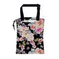 KXWQTRDD Car Trash Bag Watercolor Pink Flowers Leak-Proof Waterproof Car Garbage Bag with Drawstring Foldable Canvas Trash Bin with Adjustable Buckle for Car Accessories, Travelling, Camping