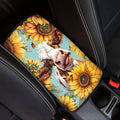 Sunflower Cow Black Arm Rest Cushion Pads for Vehicle Arm Rest Cushion Pads Anti-dust Dog & Cat Paws Protector for SUV/Truck/Vehicle Decor