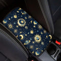Sun Moon Car Center Console Cover Pad Non Slip Arm Rest Cover for Cars Car Armrest Covers Protector for Car Armrest Storage Box Starry Sky Auto Interior Accessories Decor