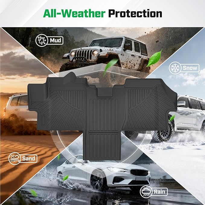 Cartist Floor Mats Fit for Dodge Ram Promaster Van 1500/2500/3500 2018-2025 All Weather Floor Liners for Ram Promaster Accessories Carpet Protection 3D TPE Heavy Duty(Not Fit EV & Ram Promaster City)