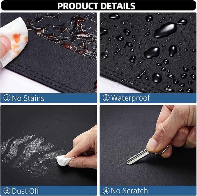 Dashboard Dash Mat Cover Leather Dashboard Pad Sun Protection Compatible for 07-14 Chevy Tahoe Suburban Denali Avalanche GMC Yukon/XL,07-13 Chevy Silverado Sierra