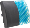 Zickskt Lumbar Support Pillow for Office Chair - Memory Foam Back Cushion for Chair, Car, Couch - Lumbar Pillow Promotes Better Posture, Back Pain Relief with Adjustable Strap & Non-Slip