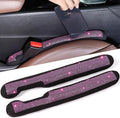 Briwill Bling Pink Car Seat Gap Filler - 2 Pack Crystal Rhinestone Diamond Bling Girl Car Accessories, Seat Gap Blocker Universal fit for Trucks, SUVs, Cute Car Accessories Interior Decor, (Pink)