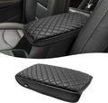 KBH Center Console Armrest Cover for 2018-2024 Chevy Equinox, GMC Terrain, Vinyl Leather Interior Accessories, Middle Console Lid Protector, Arm Rest Cushion Pad, Anti-Scratch, Black