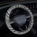 Boho Steering Wheel Cover, Steering Wheel Cover Women, 15 inch Hippie Style Protector Covers, Universal Ethnic Flax Cloth Car Accessories Universal for SUV Van Truck (Hippie-E)
