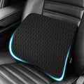 Lumbar Support Pillow for Car, Lower Back Support for Driving Seat Memory Foam Lumbar Pillow for Office Chair - Back Pain Relief for Car Seat, Wheelchair (4D Mesh Black)