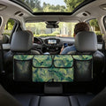 Trunk Organizer for SUV Car Storage Organizer, Oxford Cloth Easy to Install Space-Saving Car Backseat Organizers Tropical Leaf Car Trunk Organizers for Women, Frees Trunk Floor