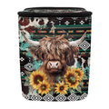 BIGCARJOB Car Trash Bag Southwest Highland Cow Car Trash Interior Accessories for Back Seat Headrest Car Trash Bin Hanging Trash Bag for Car Garbage Can