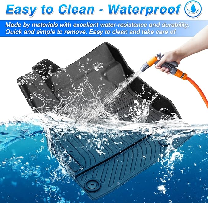 Cartist Custom Fit for Floor Mats Nissan Sentra 2020-2024 2025 2026 All Weather Floor Liner 1st & 2nd Row Carpet Cover TPE Waterproof