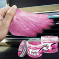 FiveJoy Car Cleaning Gel Universal Cleaning Putty for Car Interior, Reusable Auto Cleaning Slime Car Cleaning Supplies for Car Vent, Keyboard Cleaner Pink 2Pack